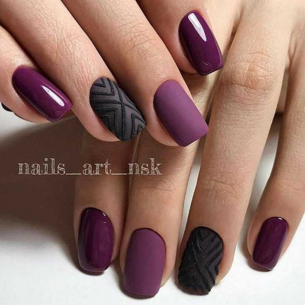 Фиолетовый маникюр — актуальные идеи (+90 фото)