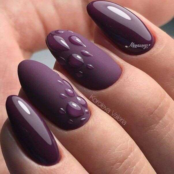 Фиолетовый маникюр — актуальные идеи (+90 фото)