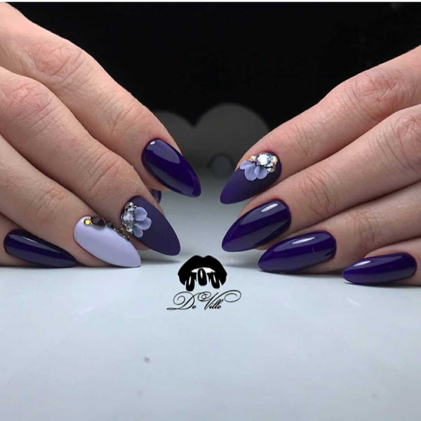 Фиолетовый маникюр — актуальные идеи (+90 фото)