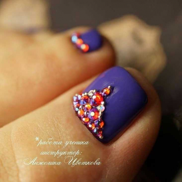 Фиолетовый маникюр — актуальные идеи (+90 фото)