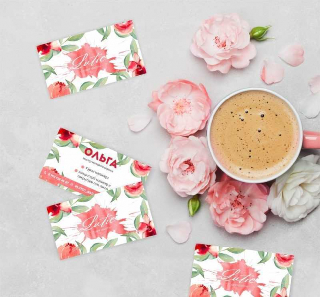 Как создать визитку для мастера маникюра (+ оригинальные идеи и фото-примеры)