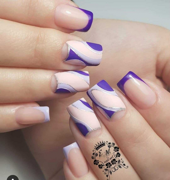 Фиолетовый маникюр — актуальные идеи (+90 фото)