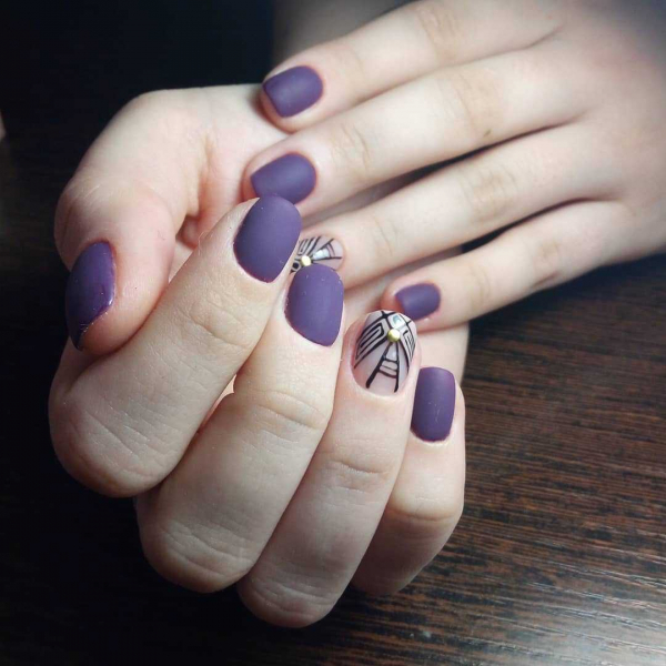Фиолетовый маникюр — актуальные идеи (+90 фото)