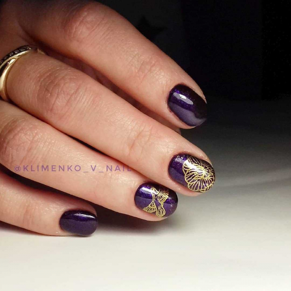 Фиолетовый маникюр — актуальные идеи (+90 фото)