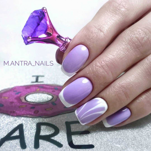 Фиолетовый маникюр — актуальные идеи (+90 фото)