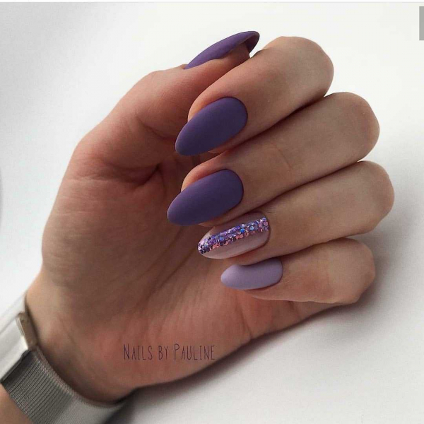 Фиолетовый маникюр — актуальные идеи (+90 фото)