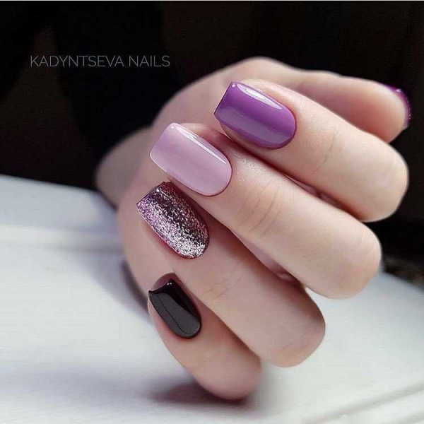Фиолетовый маникюр — актуальные идеи (+90 фото)