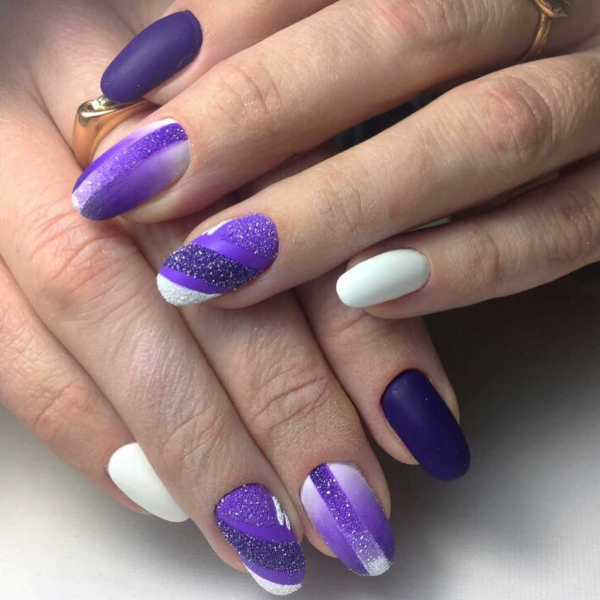 Фиолетовый маникюр — актуальные идеи (+90 фото)