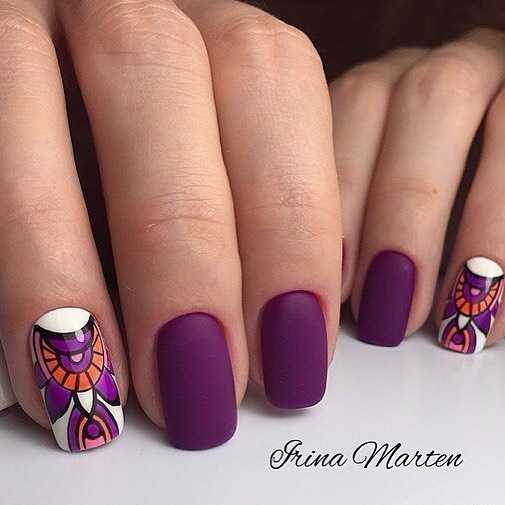 Фиолетовый маникюр — актуальные идеи (+90 фото)