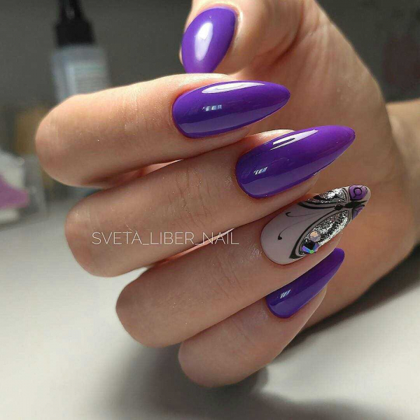 Фиолетовый маникюр — актуальные идеи (+90 фото)