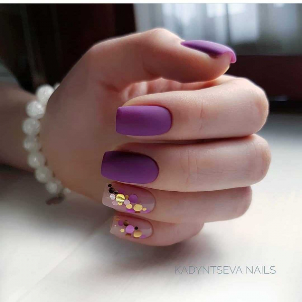Фиолетовый маникюр — актуальные идеи (+90 фото)