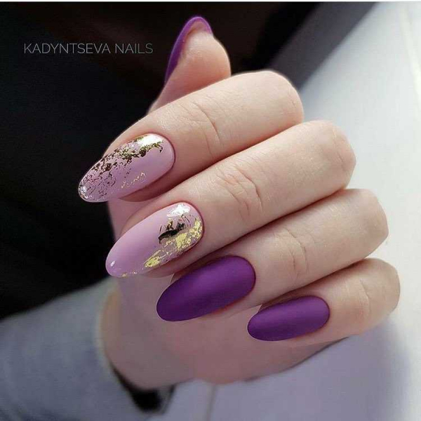 Фиолетовый маникюр — актуальные идеи (+90 фото)