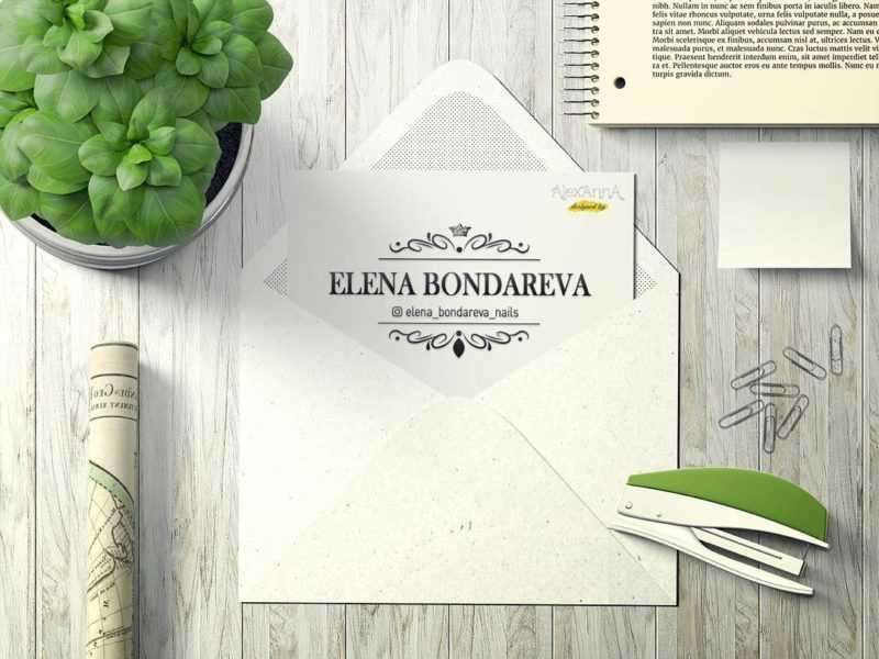 Как создать визитку для мастера маникюра (+ оригинальные идеи и фото-примеры)