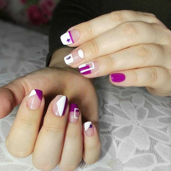 Фиолетовый маникюр — актуальные идеи (+90 фото)