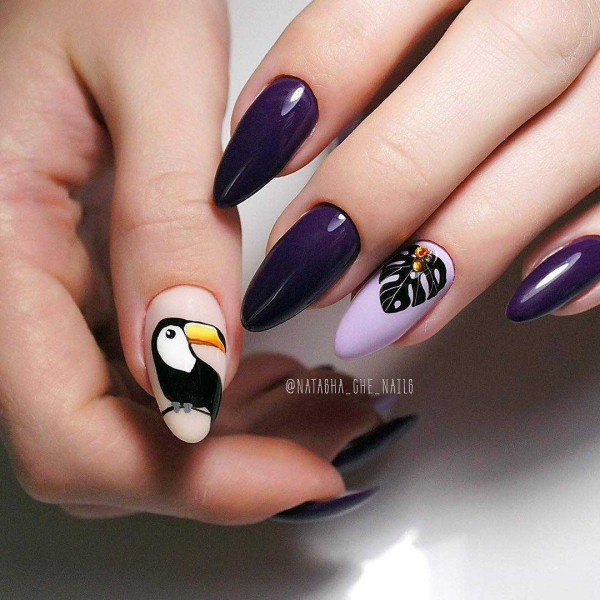 Фиолетовый маникюр — актуальные идеи (+90 фото)