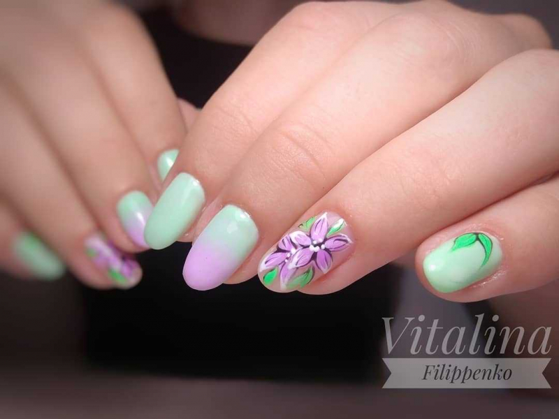 Фиолетовый маникюр — актуальные идеи (+90 фото)