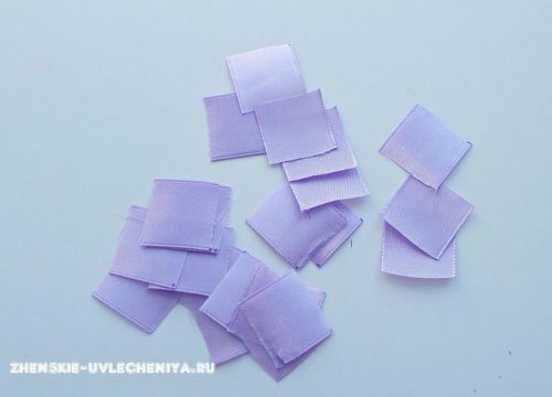 Красивая георгиевская лента своими руками с цветком сирени