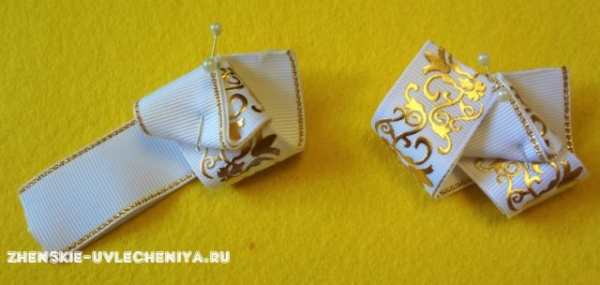 Школьные резинки из лент для новичков в пошаговом уроке с фото