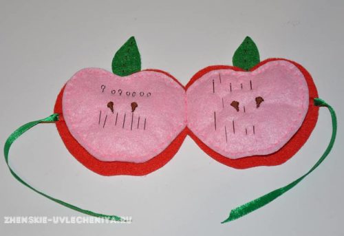 Игольница из фетра своими руками в виде книжки для ленивых