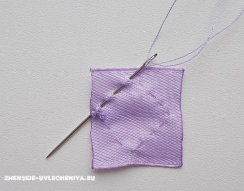 Красивая георгиевская лента своими руками с цветком сирени