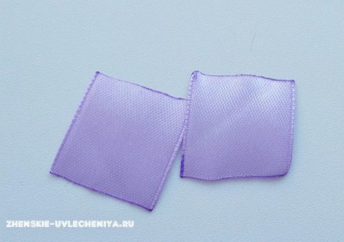 Красивая георгиевская лента своими руками с цветком сирени