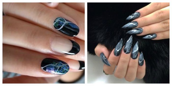 Мраморный маникюр гель-лаком: marble nails, stone nails. Как сделать?